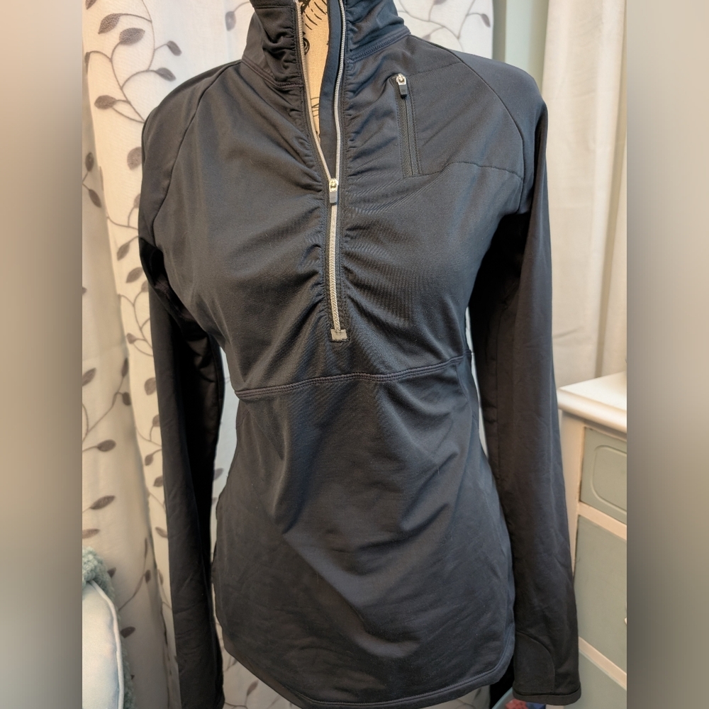 Athleta Black Half-Zip Pullover - Picture 1 of 7